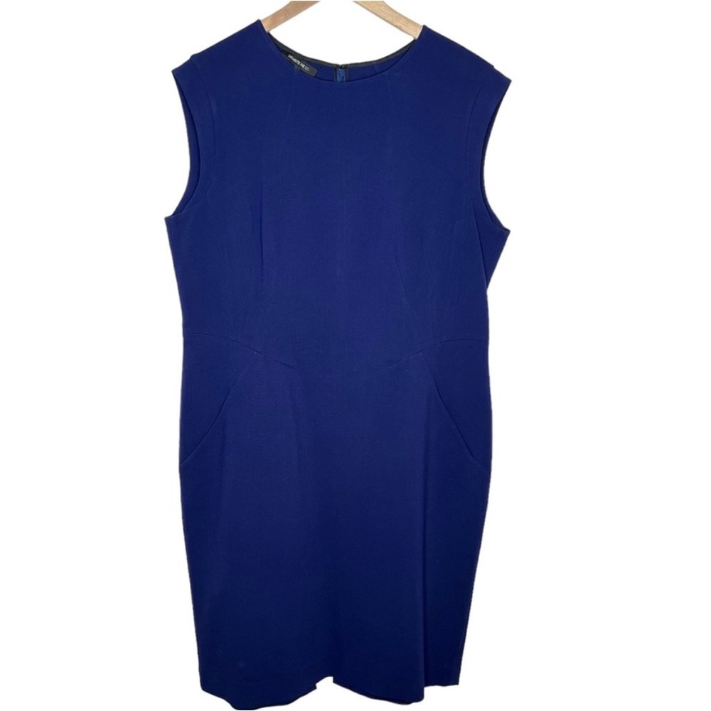 Lafayette 148 royal blue wool dress size 16